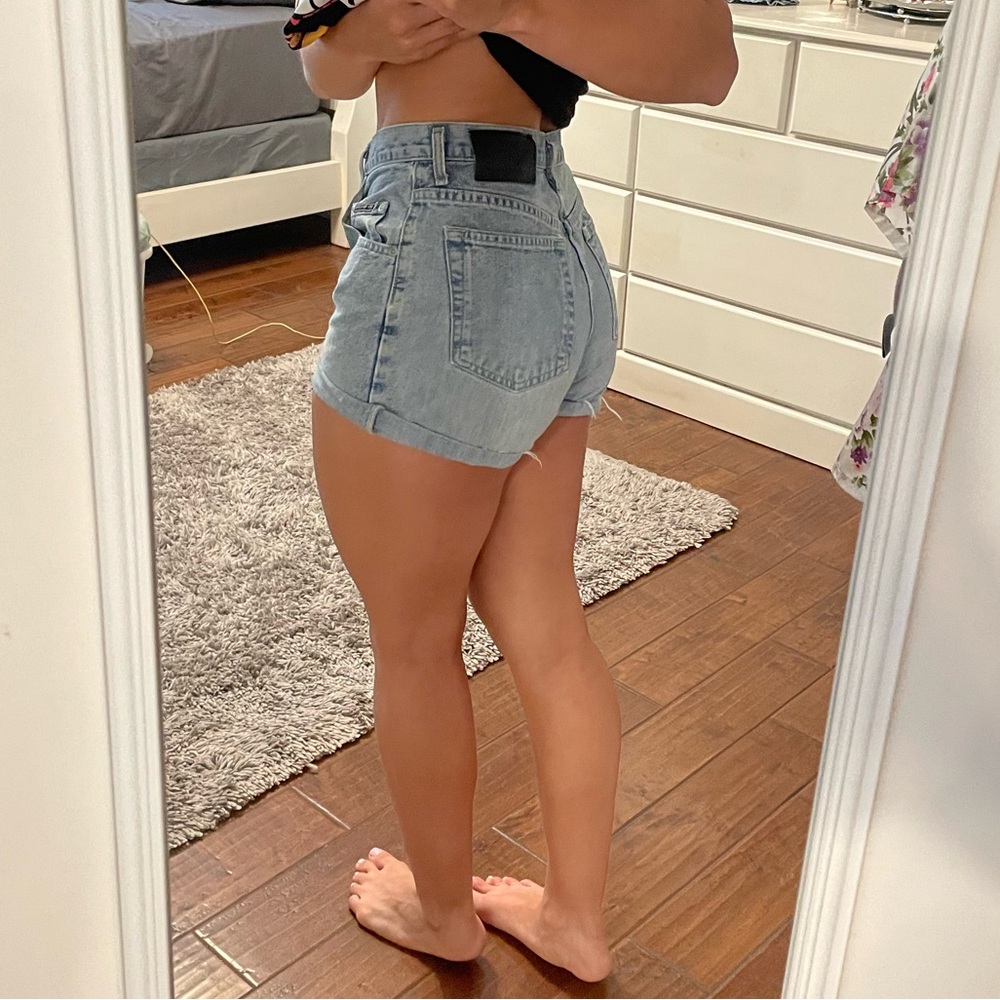 VINTAGE New York & company high waisted denim shorts
